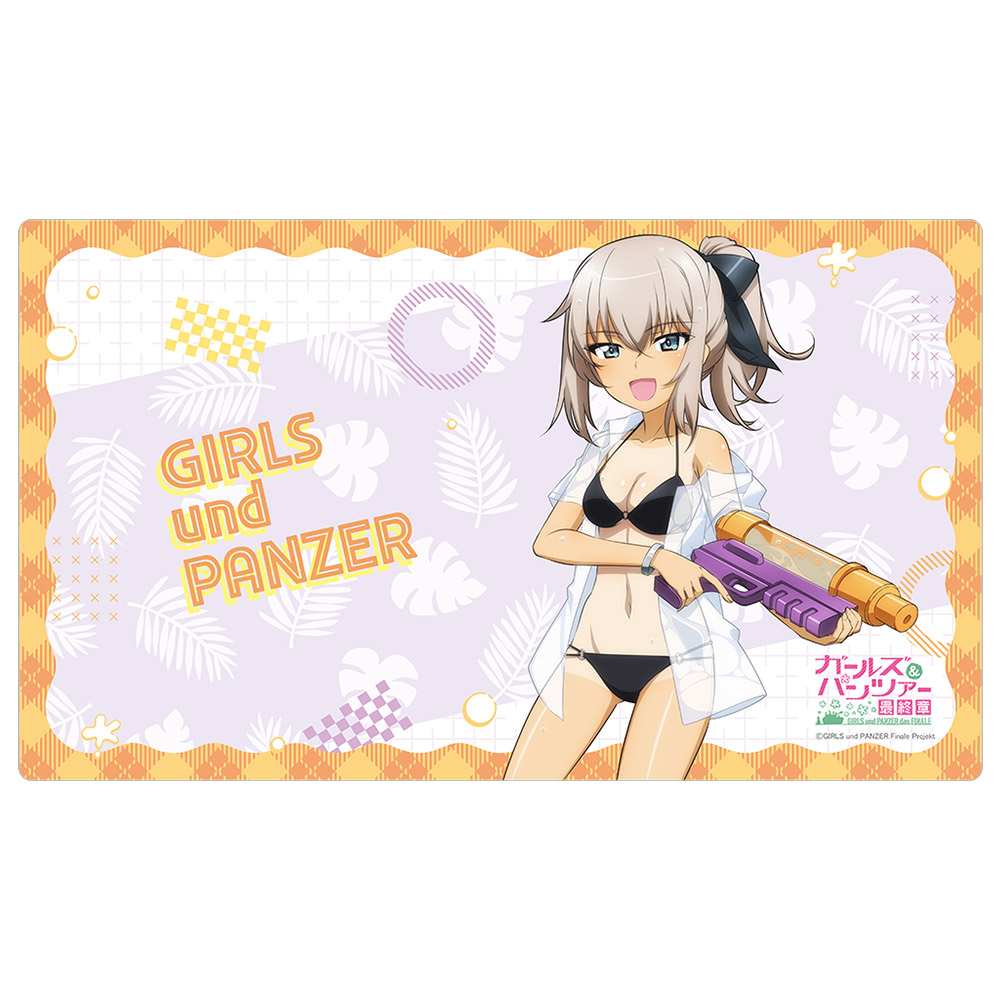 ガールズ&パンツァー 最終章_描き下ろしラバーマット(逸見エリカ/水鉄砲 日焼けVer.)