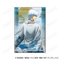 銀魂_スクエア缶バッジ 和装×振り向き Ver. A:坂田銀時 | 銀魂公式