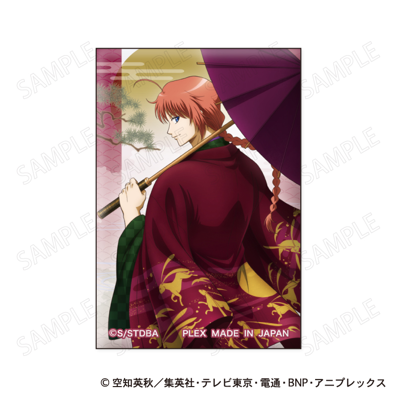 銀魂_スクエア缶バッジ 和装×振り向き Ver. F:神威 | 銀魂公式グッズ