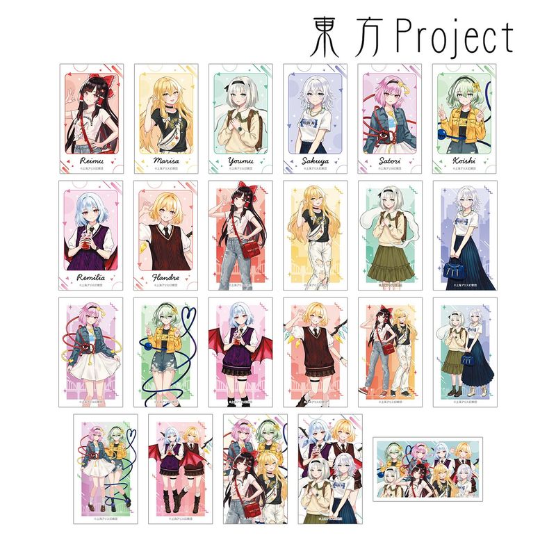東方53冊、トレカ、画集、グッズ色々セット！！ 東方Project_松本能人イラスト 現代風ファッションver. vol.2