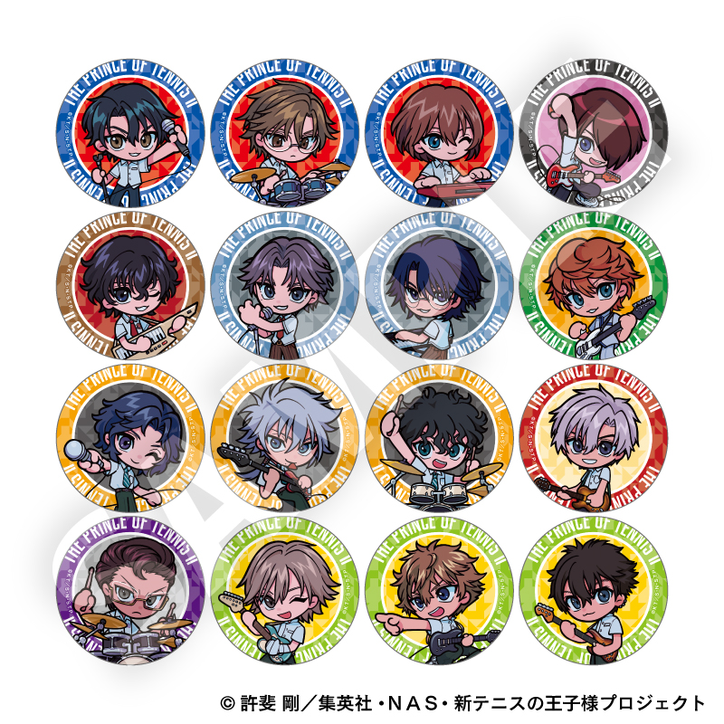 新テニスの王子様_トレーディングデフォルメ缶バッジ 全16種 【BOX／16