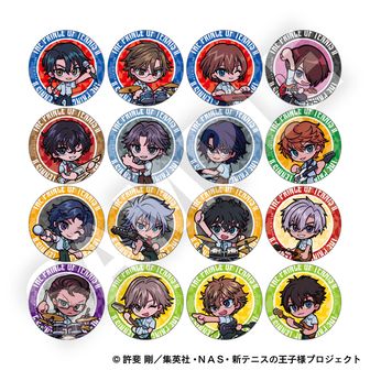 新テニスの王子様_トレーディングデフォルメ缶バッジ 全16種 【BOX／16