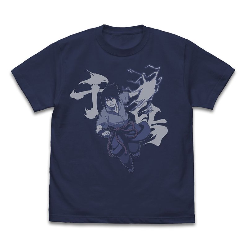 NARUTO-ナルト- 疾風伝_XLサイズ_うちはサスケ 『千鳥』 Tシャツ