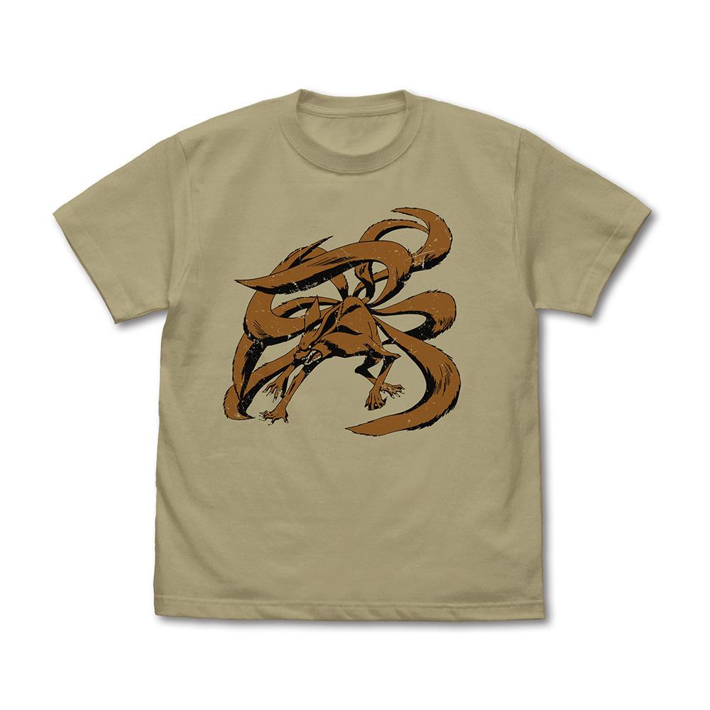 NARUTO-ナルト- 疾風伝_XLサイズ_九喇嘛 Tシャツ/SAND KHAKI
