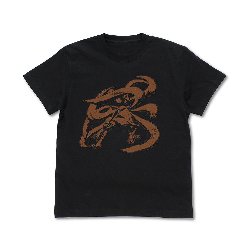 NARUTO-ナルト- 疾風伝_XLサイズ_九喇嘛 Tシャツ/BLACK