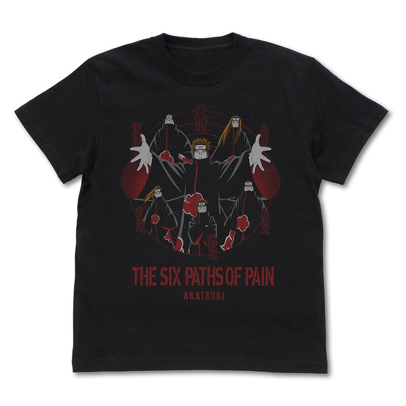 NARUTO-ナルト- 疾風伝_Sサイズ_ペイン六道 Tシャツ/BLACK | NARUTO