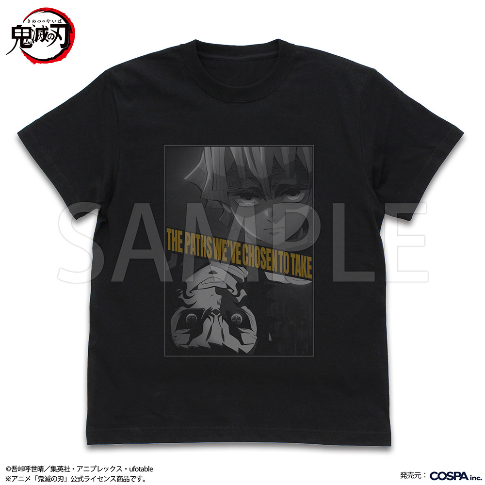 鬼滅の刃_Lサイズ_善逸と獪岳 Tシャツ/BLACK