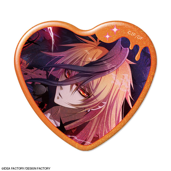 Glass Heart Princess_ハート型ホログラム缶バッジ デザイン06(朝比奈天馬/B)    