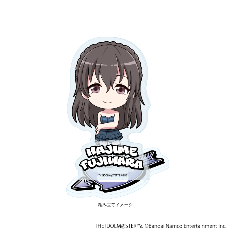 アイドルマスター シンデレラガールズ_アクリルスタンドプレート27/藤原肇 デニム風衣装ver.(ミニキャライラスト)