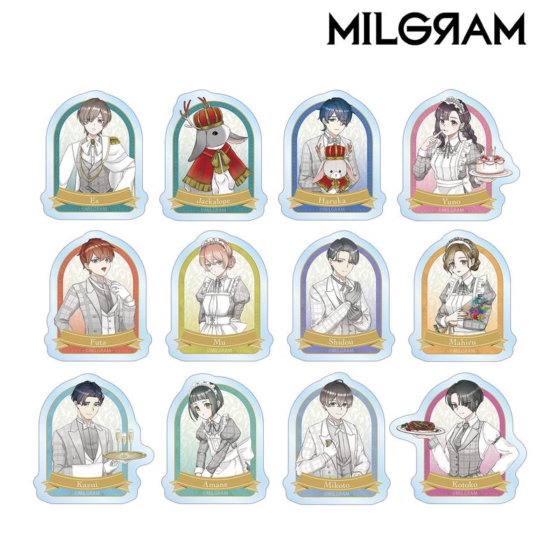 MILGRAM ミルグラム ステッカー 全11種コンプリートセット MILGRAM -ミルグラム-_描き下ろし 6th Anniversary ver