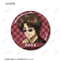 銀魂_描き下ろし 片面花柄和装ver. トレーディンググリッター缶バッジ