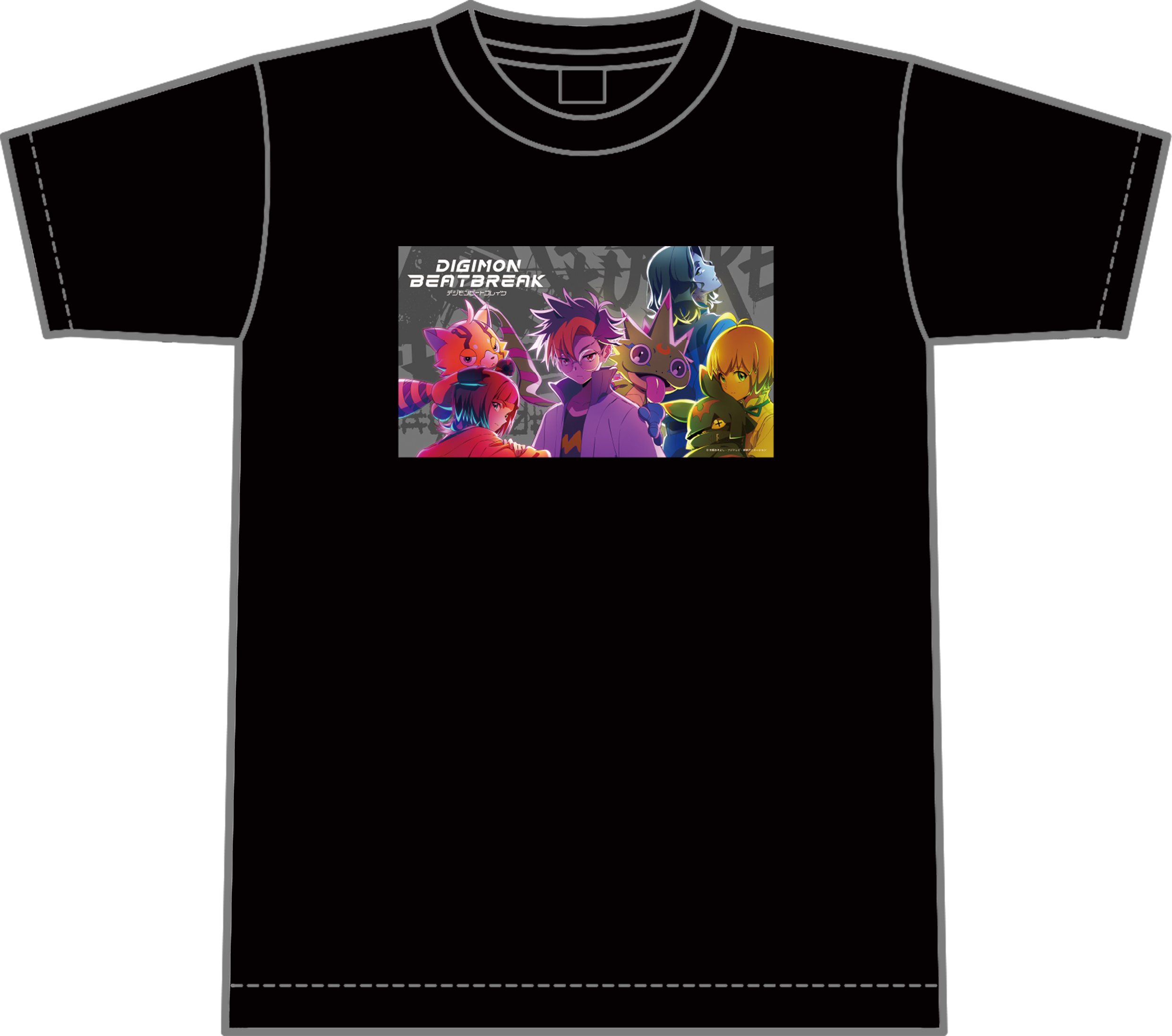 DIGIMON BEATBREAK_Lサイズ_Tシャツ(キャラクター集合ビジュアル)
