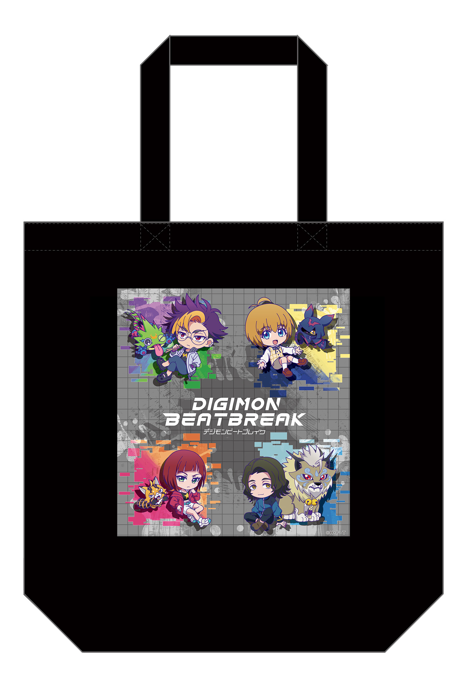 DIGIMON BEATBREAK_トートバッグ　デフォルメイラスト