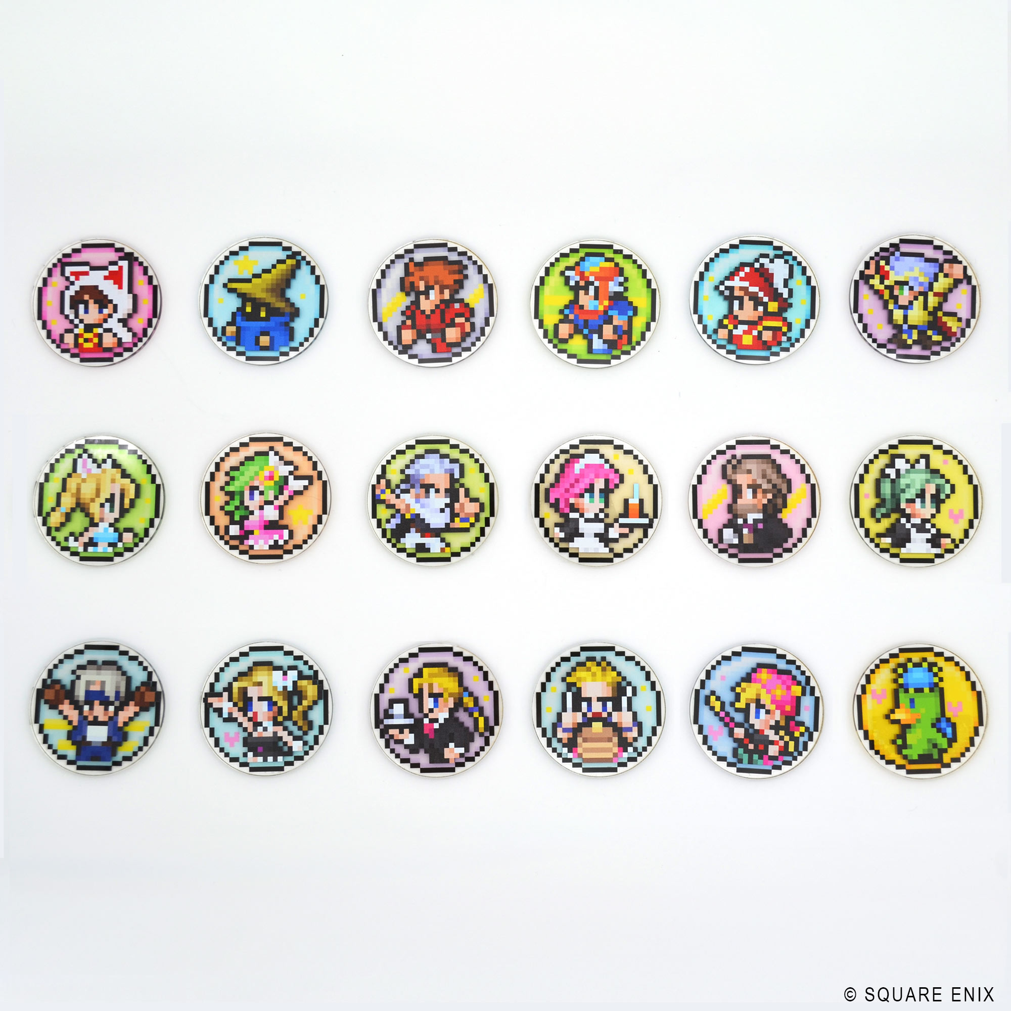 ファイナルファンタジー ピクセルリマスター_アイコンアクリルシールコレクション　【BOX／18個入り】