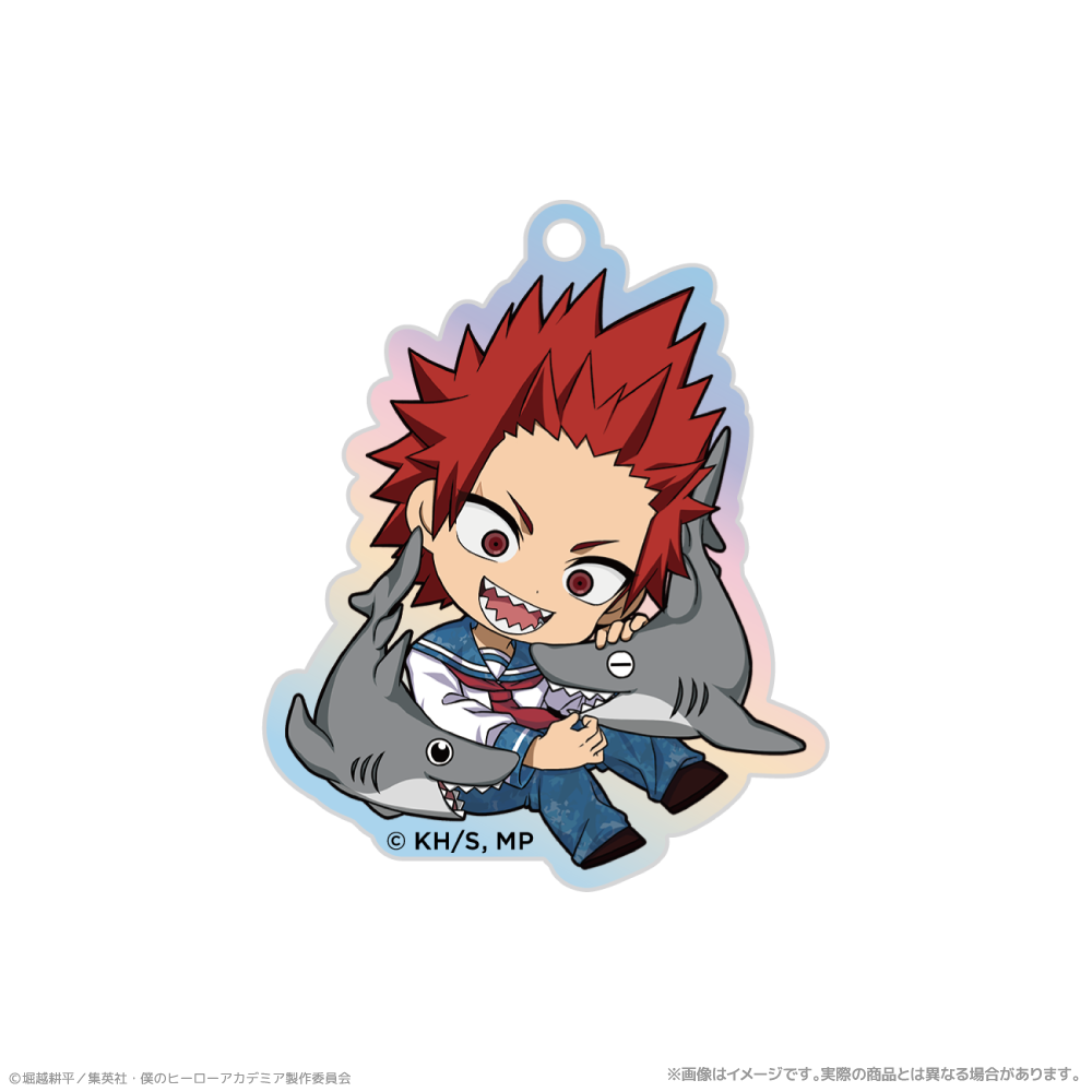 僕のヒーローアカデミア_オーロラアクリルキーホルダー_切島鋭児郎　海の生きものたちと一緒にPLUS ULTRA