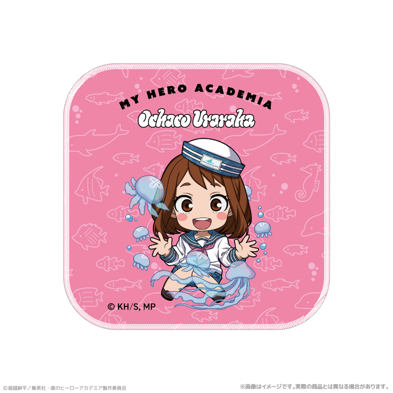 僕のヒーローアカデミア_ハンドタオル_麗日お茶子 海の生きものたちと