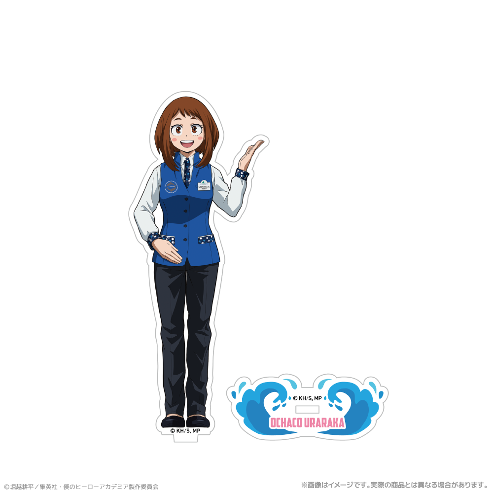 僕のヒーローアカデミア_ 描き下ろしアクリルスタンド_麗日お茶子　海の生きものたちと一緒にPLUS ULTRA