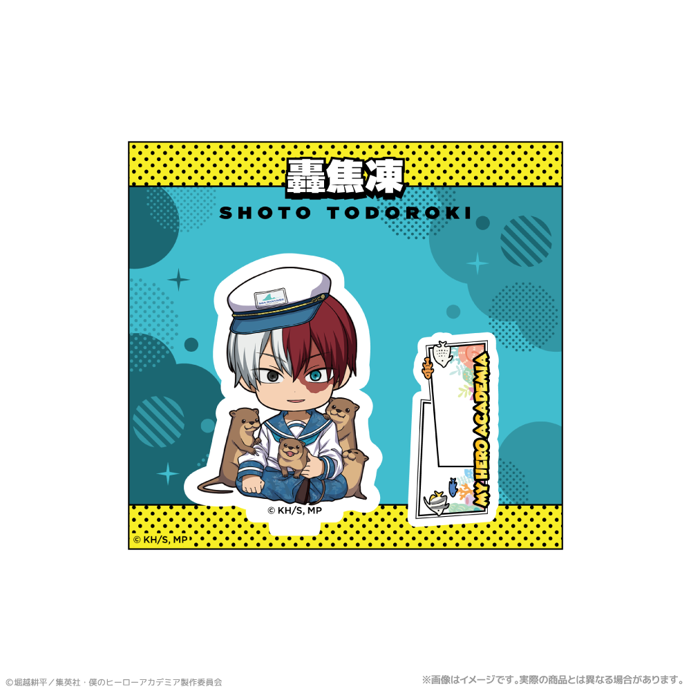 僕のヒーローアカデミア_ ミニキャラアクリルスタンド_轟焦凍　海の生きものたちと一緒にPLUS ULTRA