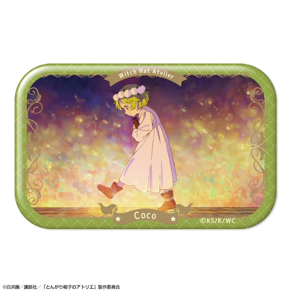 とんがり帽子のアトリエ_長方形缶バッジ デザイン02(ココ/B)