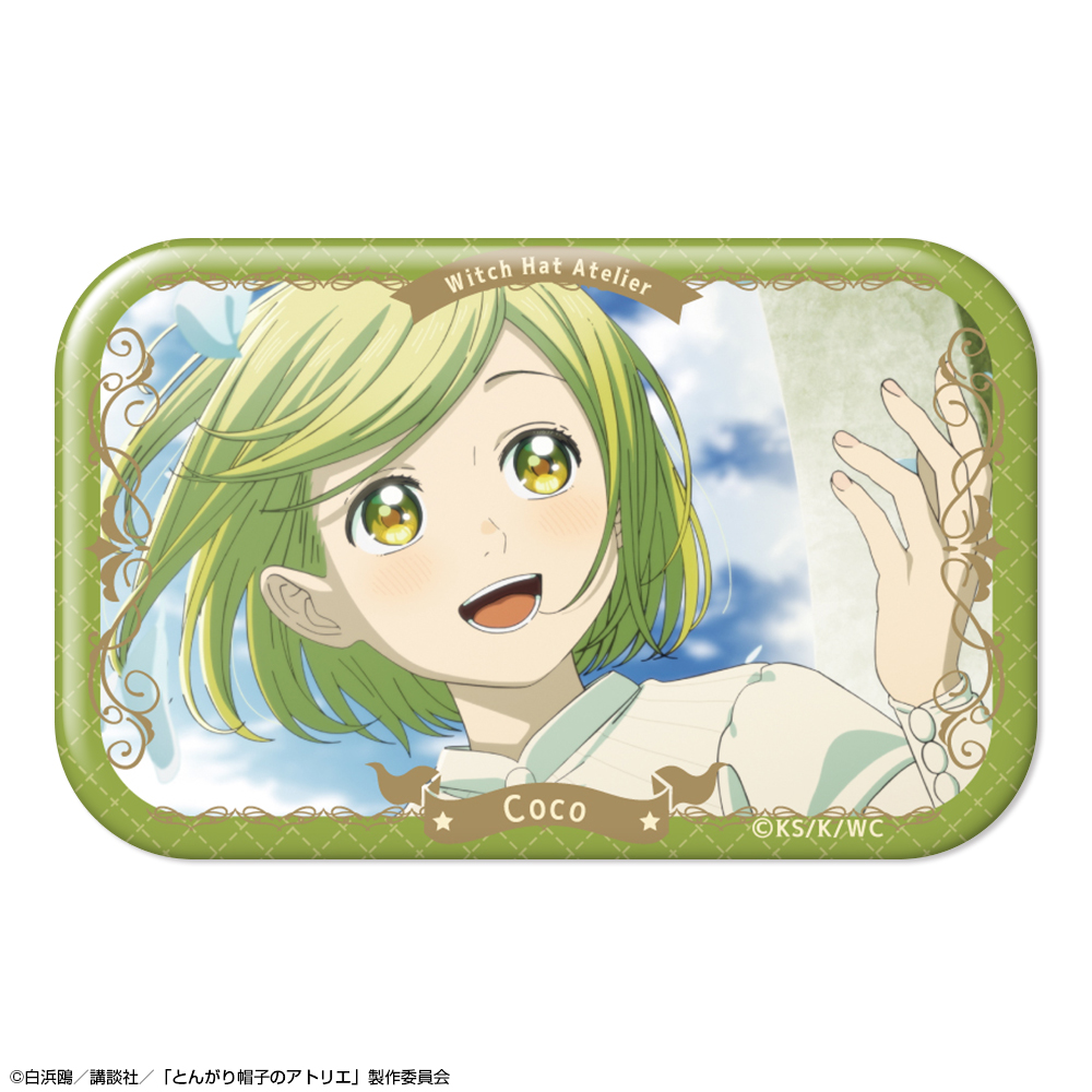 とんがり帽子のアトリエ_長方形缶バッジ デザイン04(ココ/D)