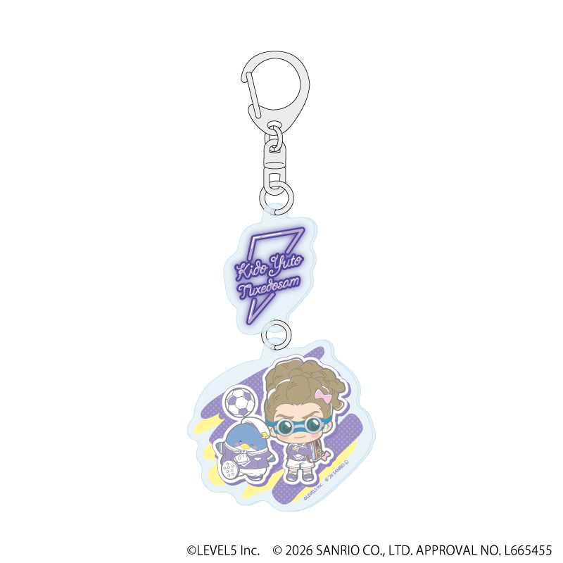 イナズマイレブン×サンリオキャラクターズ_連結アクリルキーホルダー03/鬼道有人×タキシードサム(コラボイラスト)
