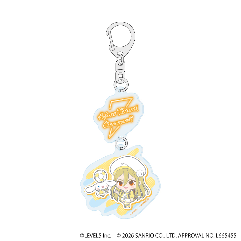 イナズマイレブン×サンリオキャラクターズ_連結アクリルキーホルダー08/亜風炉照美×シナモロール(コラボイラスト)