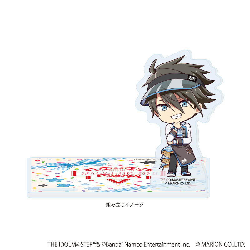 アイドルマスター SideM_アクリルコースタースタンド02/握野 英雄 クレープ屋ver.(ミニキャライラスト)
