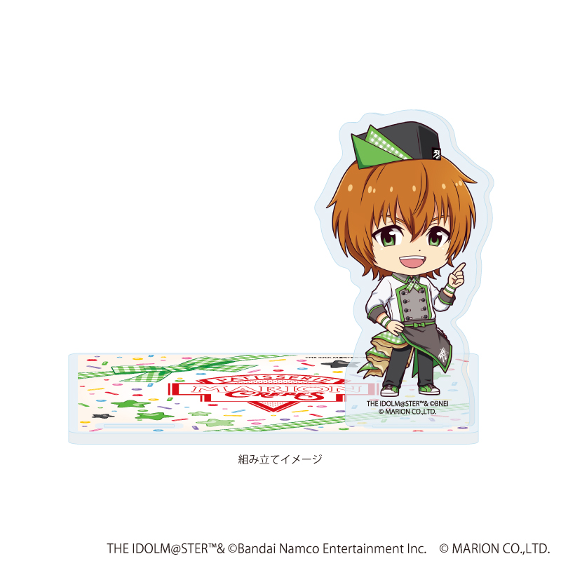 アイドルマスター SideM_アクリルコースタースタンド03/若里 春名 クレープ屋ver.(ミニキャライラスト)