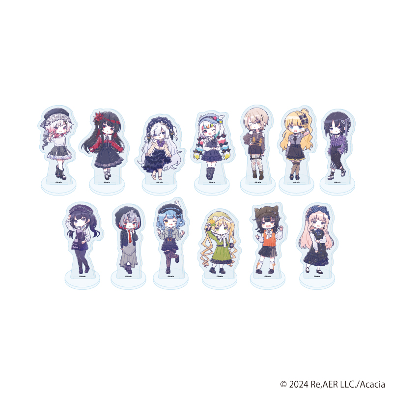 魔法少女ノ魔女裁判_アクリルぷちスタンド02/ダークガーリーファッションver. コンプリートセット(全13種)(グラフアートイラスト)【コンプリートセット／13個入り】