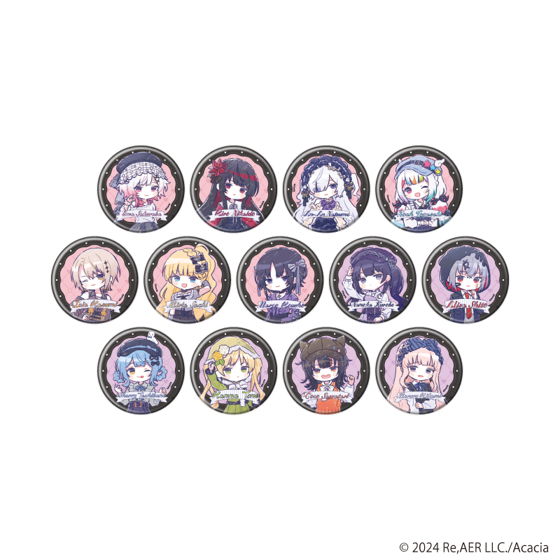魔法少女ノ魔女裁判_缶バッジ04/ダークガーリーファッションver. コンプリートセット(全13種)(グラフアートイラスト)【コンプリートセット／13個入り】