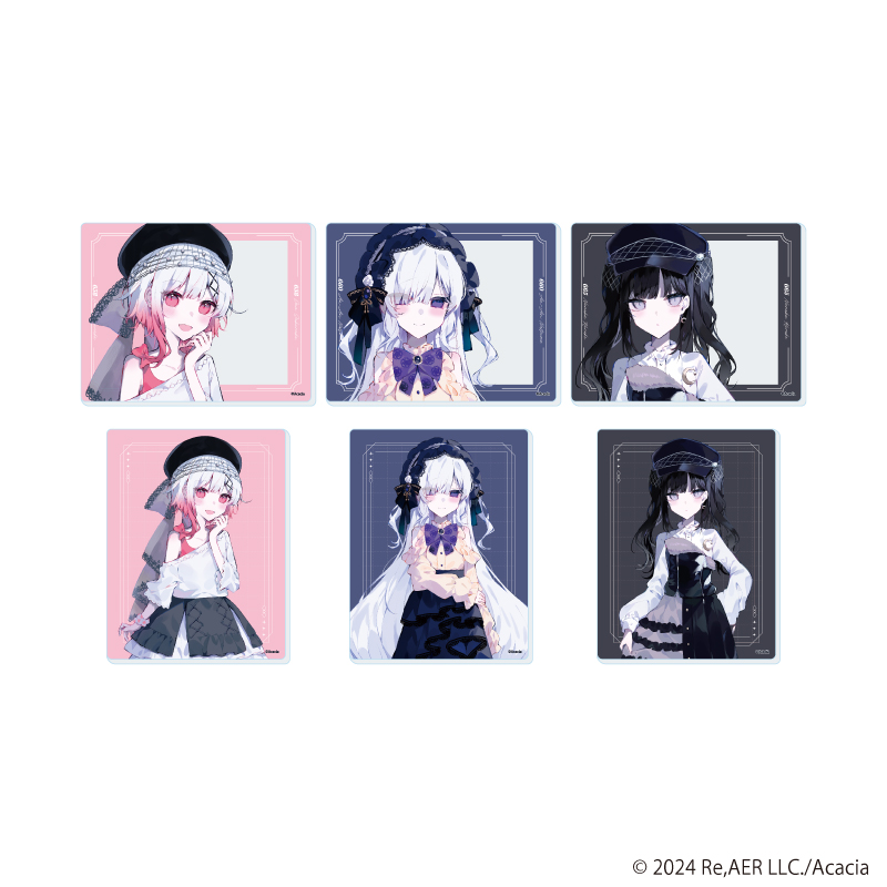 魔法少女ノ魔女裁判_アクリルカード01/ダークガーリーファッションver. コンプリートセット(全6種)(描き下ろしイラスト)【コンプリートセット／6個入り】