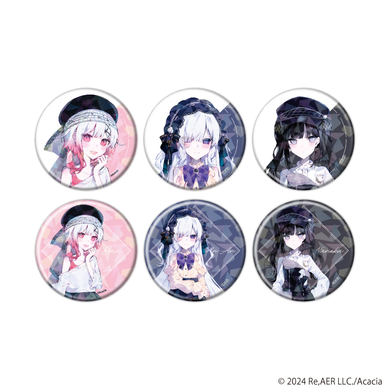 魔法少女ノ魔女裁判_(57mm)_ホログラム缶バッジ01/ダークガーリー