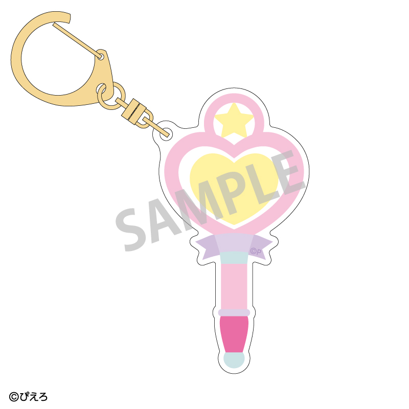 魔法の天使クリィミーマミ×魔法のプリンセスミンキーモモ_モチーフアクリルキーホルダー 魔法のステッキ