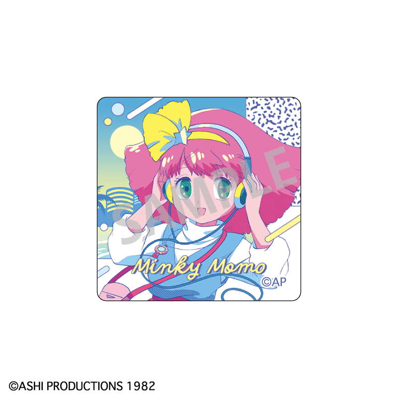 魔法の天使クリィミーマミ×魔法のプリンセスミンキーモモ_ガラスマグネット ミンキーモモ/レトロテイスト