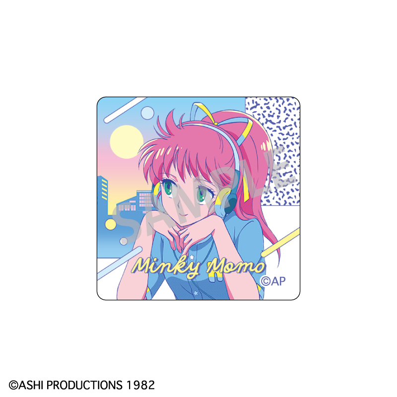 魔法の天使クリィミーマミ×魔法のプリンセスミンキーモモ_ガラスマグネット ミンキーモモ(変身後)B/レトロテイスト