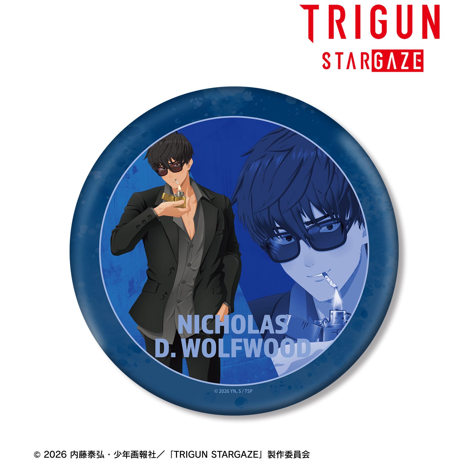 TRIGUN STARGAZE_ニコラス・D・ウルフウッド キャラクタービジュアル BIG缶バッジ