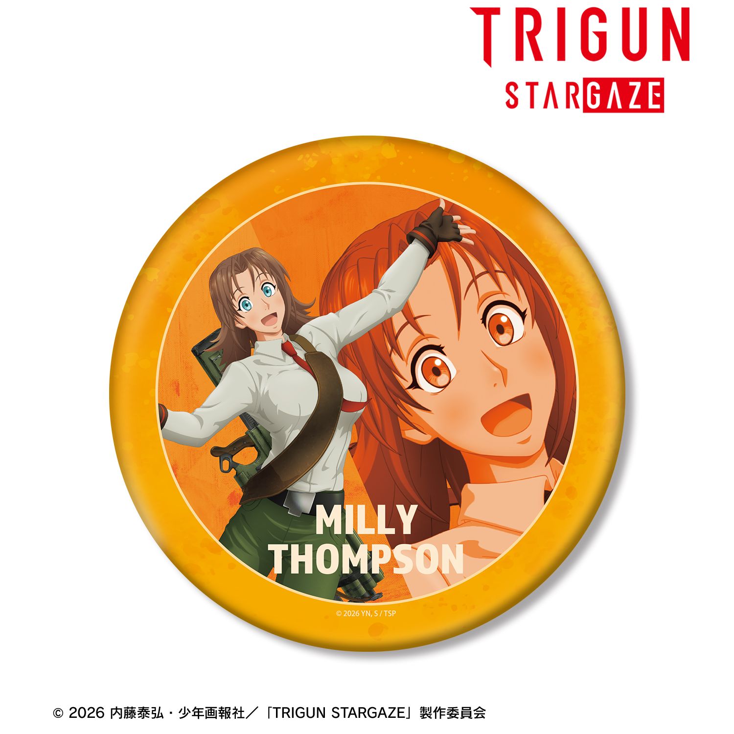 TRIGUN STARGAZE_ミリィ・トンプソン キャラクタービジュアル BIG缶バッジ