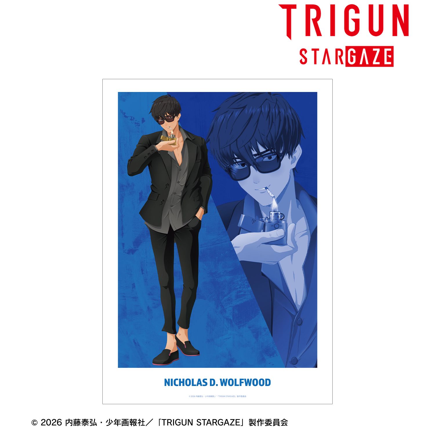 TRIGUN STARGAZE_ニコラス・D・ウルフウッド キャラクタービジュアル A3マット加工ポスター