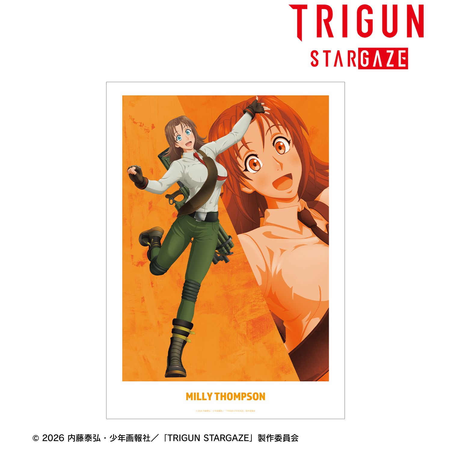 TRIGUN STARGAZE_ミリィ・トンプソン キャラクタービジュアル A3マット加工ポスター