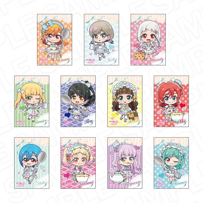 ラブライブ　スーパースター　唐可可　スクフェス　スクエア　缶バッジ　19点セット ラブライブ!スーパースター!!_スクエアカンバッジ ティータイム
