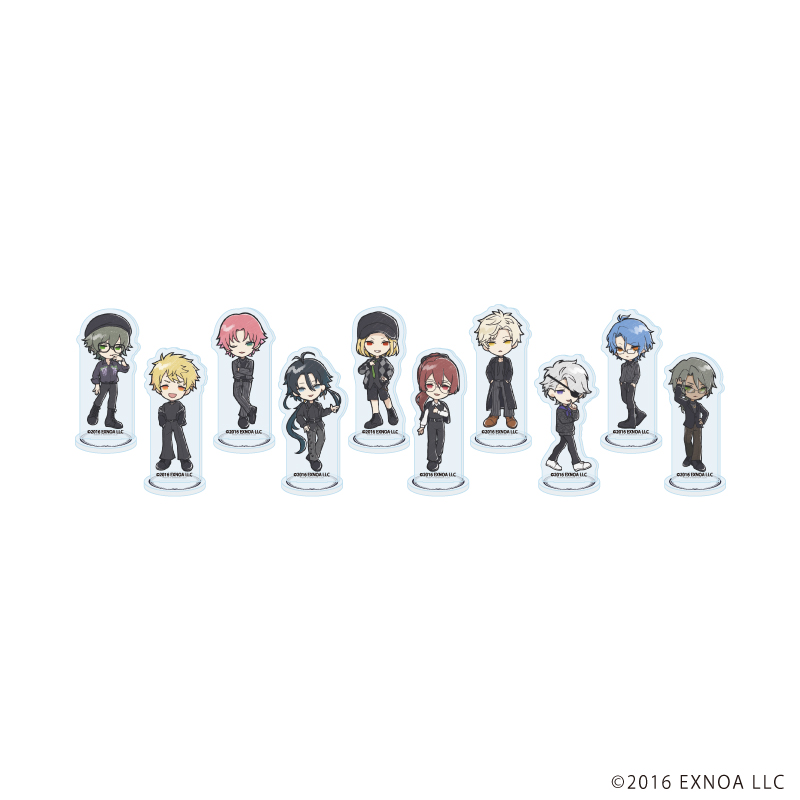 文豪とアルケミスト_アクリルぷちスタンド25/ブラックコーデver. コンプリートセット(全10種)(グラフアートイラスト)【コンプリートセット／10個入り】