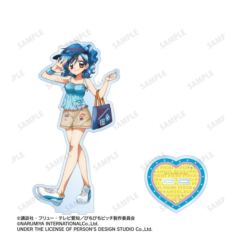 ぴちぴちピッチ_ANGEL BLUEコラボ 描き下ろし 宝生 波音 特大アクリル