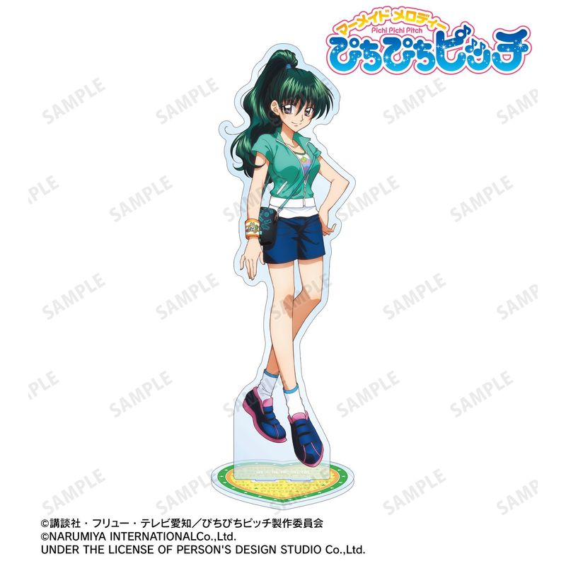 ぴちぴちピッチ　リナセット ぴちぴちピッチ_ANGEL BLUEコラボ 描き下ろし 洞院 リナ 特大アクリル