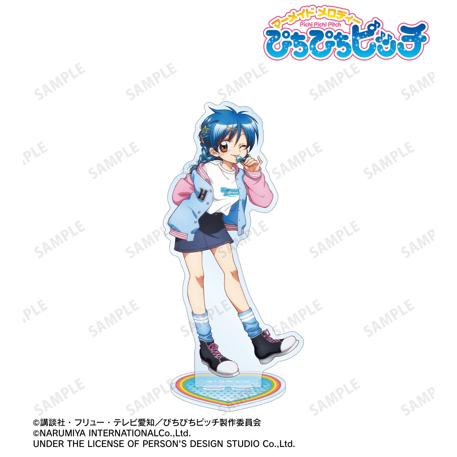 ぴちぴちピッチ_ANGEL BLUEコラボ 描き下ろし 宝生 波音 特大アクリル