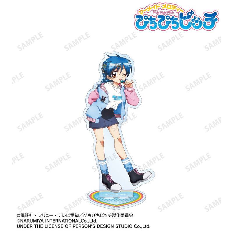 ぴちぴちピッチ　波音　アクリルスタンド　まとめ売り ぴちぴちピッチ_ANGEL BLUEコラボ 描き下ろし 宝生 波音 特大アクリル