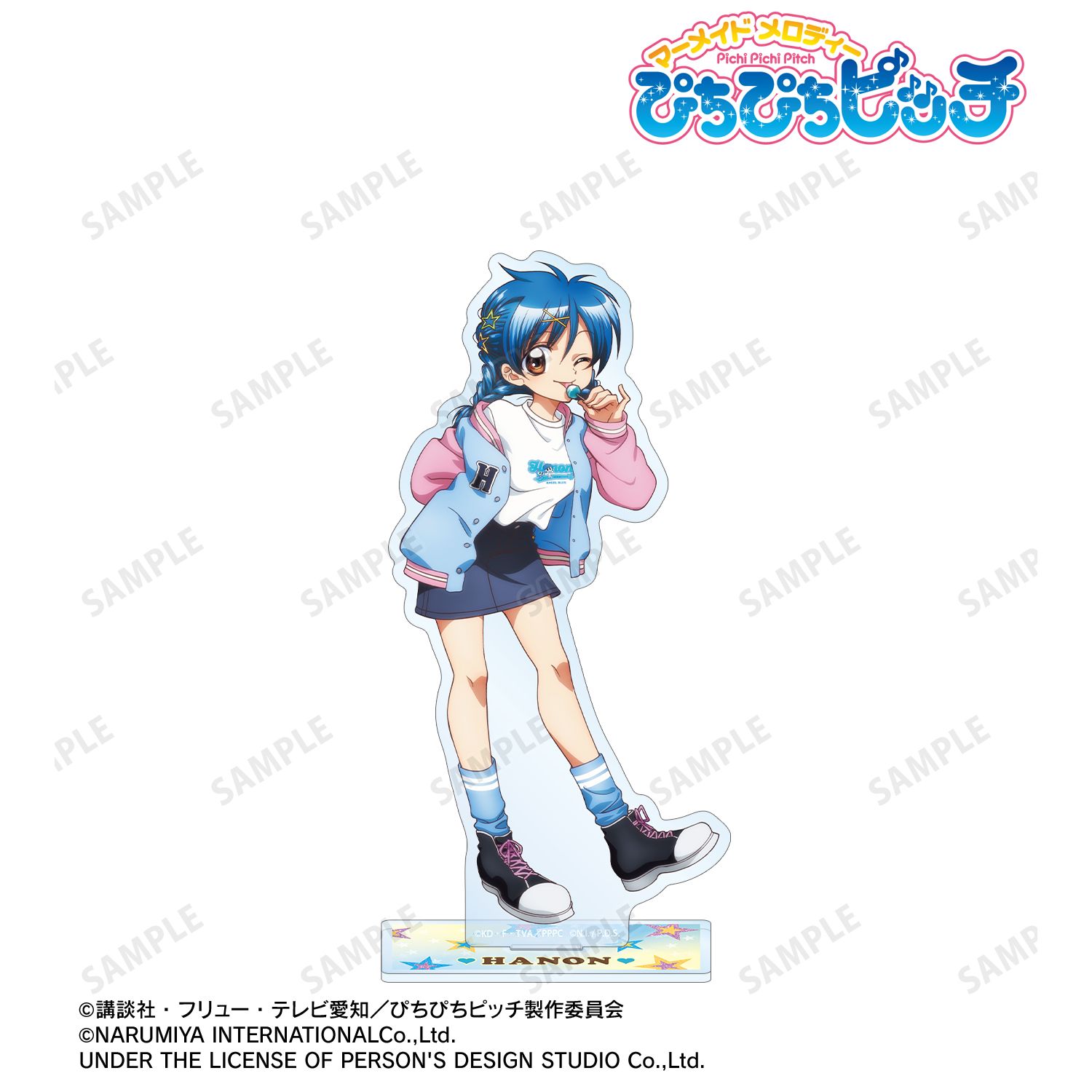 ぴちぴちピッチ_ANGEL BLUEコラボ 描き下ろし 宝生 波音 BIGアクリルスタンド ver.B