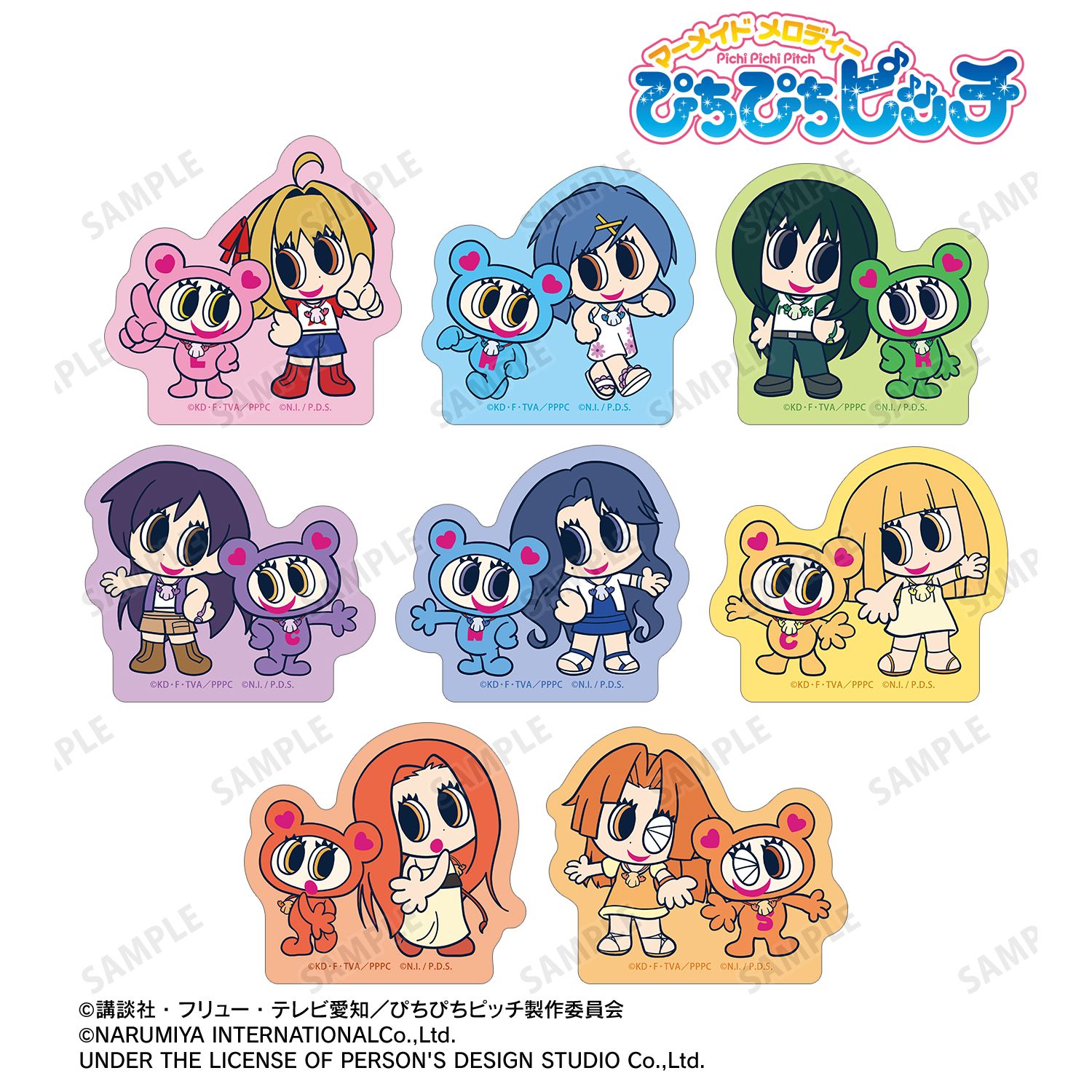 ぴちぴちピッチ_ANGEL BLUEコラボ フレークシール