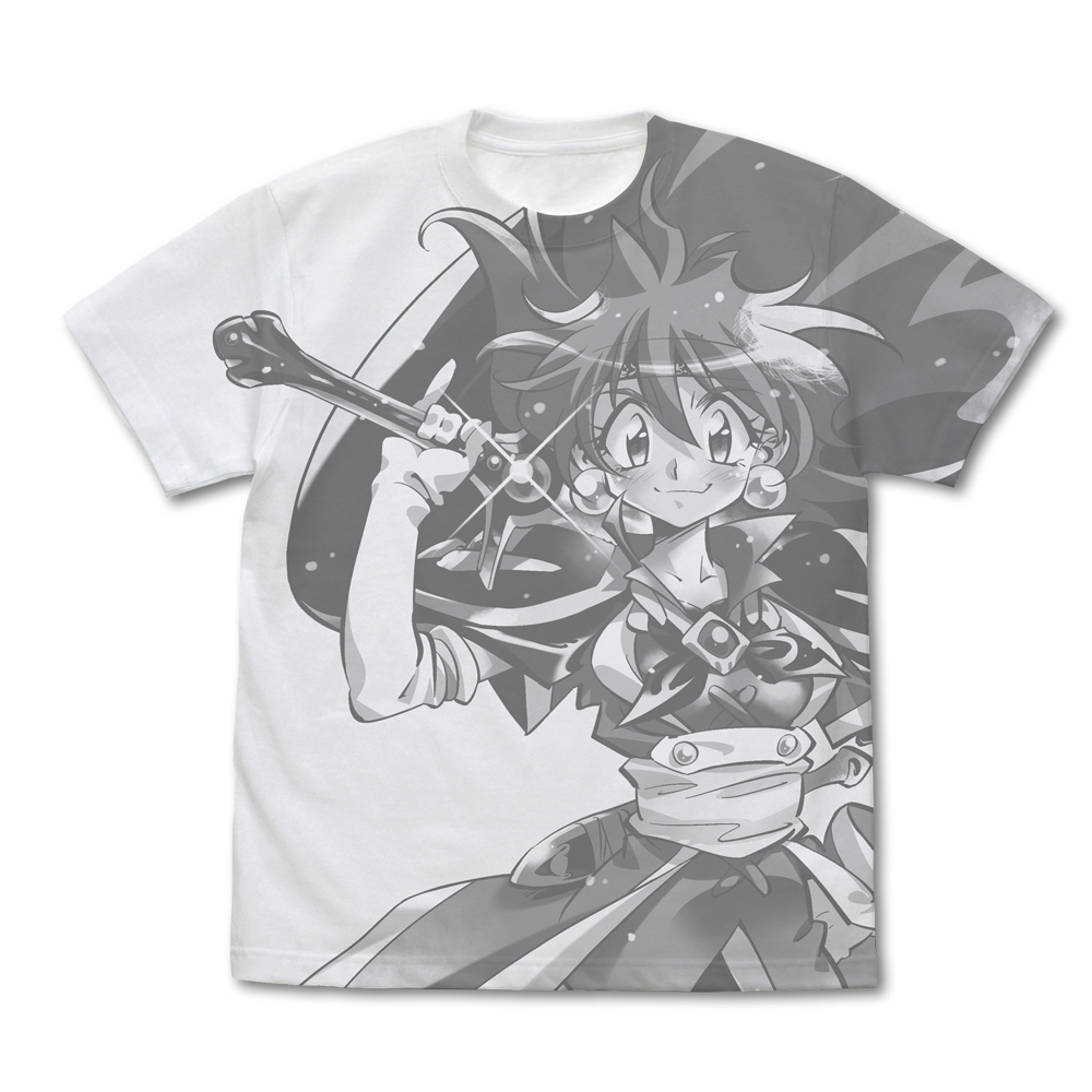 スレイヤーズ_Lサイズ_リナ=インバース オールプリントTシャツ/WHITE