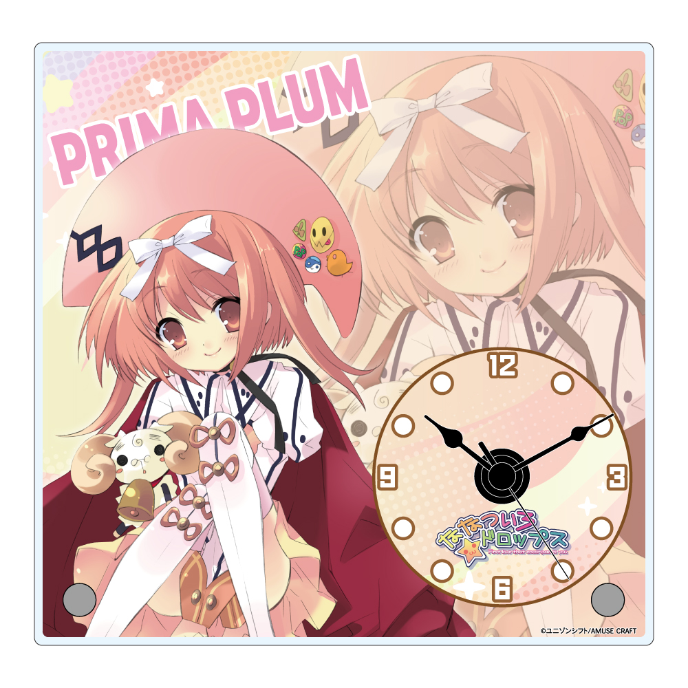 ななついろ★ドロップス_テーブルクロック プリマ・プラム