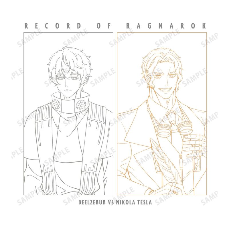 終末のワルキューレIII_サイズ/M_ベルゼブブ&ニコラ・テスラ Teeユニ